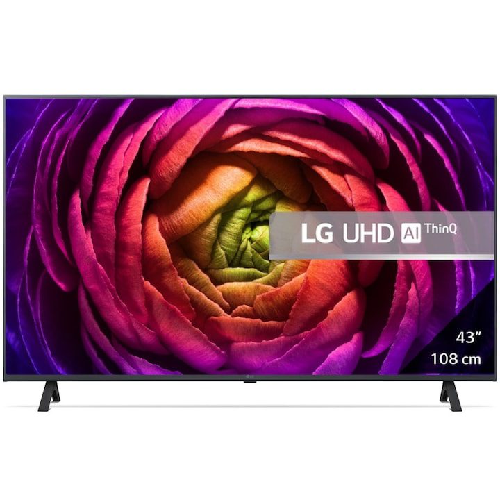 Телевизор LG LED 43UR75003LK, 43 (108 см), Smart, 4K Ultra HD, Клас G