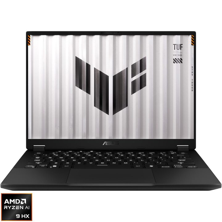 Лаптоп ASUS TUF Gaming A14 FA401WV, AMD Ryzen™ AI 9 HX 370, 14'', 2.5K, WQXGA, 165Hz, IPS, 16GB LPDDR5X, 1TB SSD, NVIDIA® GeForce RTX™ 4060 8GB GDDR6,