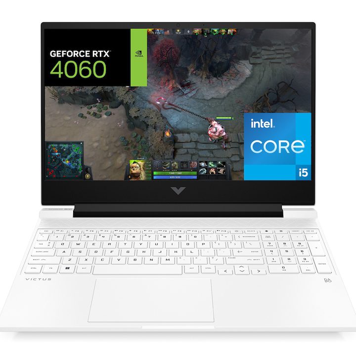 Лаптоп Gaming HP VICTUS 15-fa1033nn, Intel® Core™ i5-12500H, 15.6'', Full HD, IPS, 16GB DDR4, 512GB SSD, NVIDIA® GeForce RTX™ 4060 8GB GDDR6, Free DOS