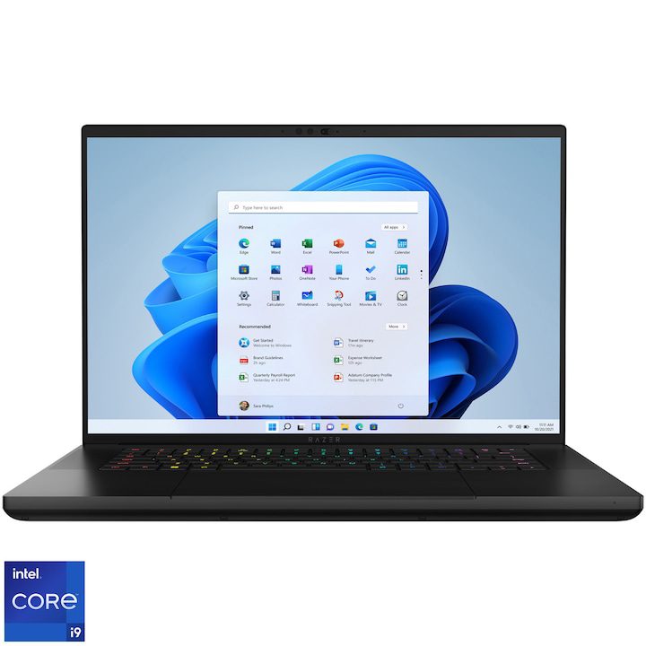 Лаптоп Gaming Razer Blade 16, Intel® Core™ i9 14900HX, 16, QHD+, OLED, 240Hz, 16GB DDR5, 1TB SSD, NVIDIA® Geforce RTX™ 4070 8GB GDDR6, Windows 11 Home