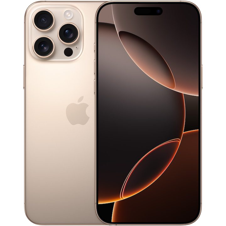 Най-добрите Смартфони за 2025 Година Смартфон Apple iPhone 16 Pro Max, 256GB, 5G, Desert Titanium