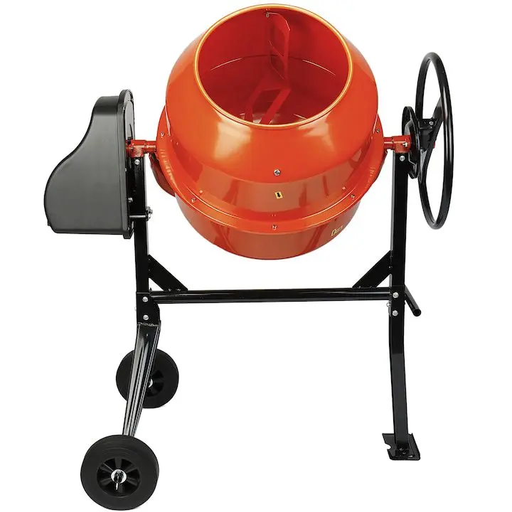 Бетонобъркачка Bisonte, Полупрофесионална, 550 W, 140 л, 30 об/мин, Чугунен венец