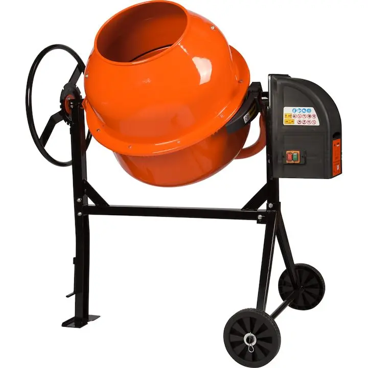 Бетонобъркачка Evotools 677849, Полу-професионална, 900 W, 200 л, 32 об/мин, Чугунен венец