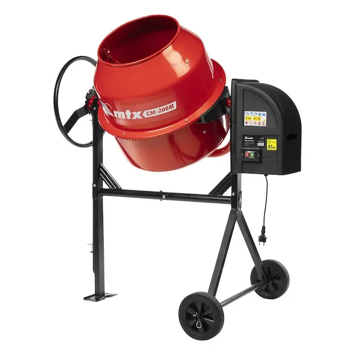 Бетонобъркачка MTX, CM-200M, 200 л, Мощност 800 W