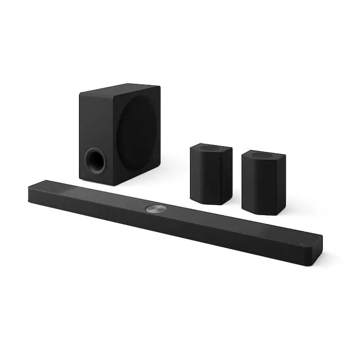 Саундбар LG S95TR, 9.1.5, 810W, Dolby Atmos, Airplay2, Комплект Wireless Surround 6 канала, Subwoofer Wireless, HDMI, USB, Черен