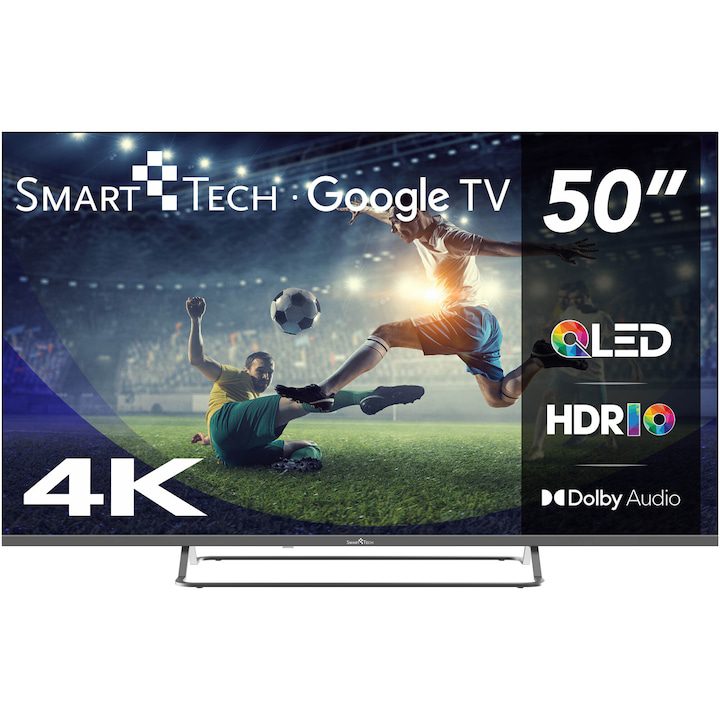 Най-Добрите Телевизори 44–49 Инча На Пазара Телевизор SmartTech QLED 50QG02V, 50