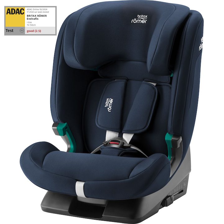 Детско столче за кола Britax Romer Evolvafix, Night Blue, 15 месеца-12 години, 76-150 см, 36 кг
