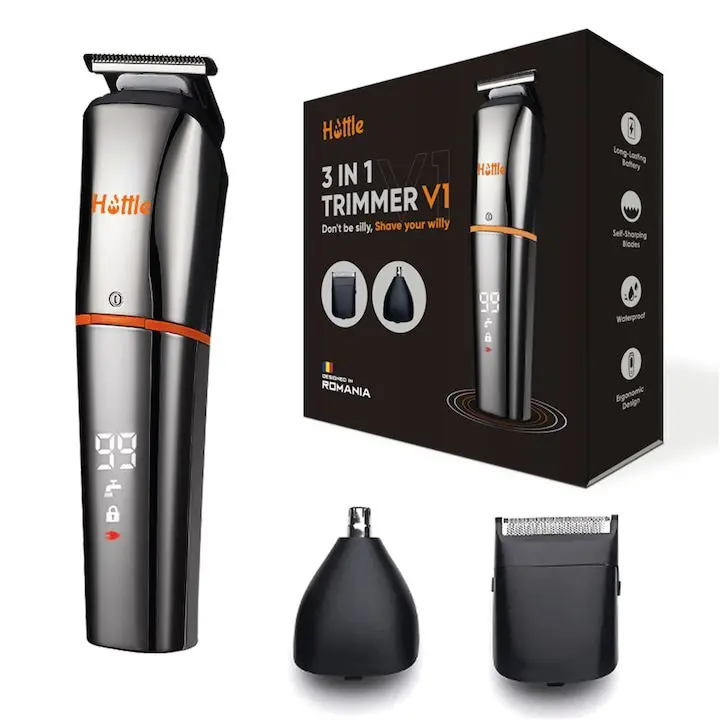 Най-Добрите Машинки за Подстригване – Вашият Ключ към Перфектна Прическа у Дома ✂️ HOTTLE Професионална машинка за подстригване и самобръсначка, Самонаточващи се ножчета, Различни аксесоари, Водоустойчив IP66, USB, LCD дисплей, За коса, брада, нос, тяло, Ергономичен дизайн, 1000 mAh батерия, Преносим, Лесна поддръжка, Многофункционален