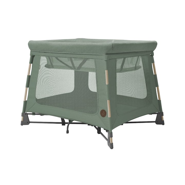 Кошара Maxi-Cosi Swift Travel Cot, 3-In-1, EcoCare, 0 месеца - 3,5 години, Beyond Green