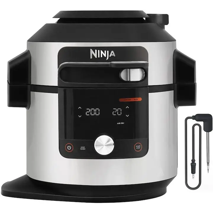 Мултикукър 14 in 1 Ninja OL750EU, 1760 W, 7.5 л, 14 програми, Черен/Сребрист