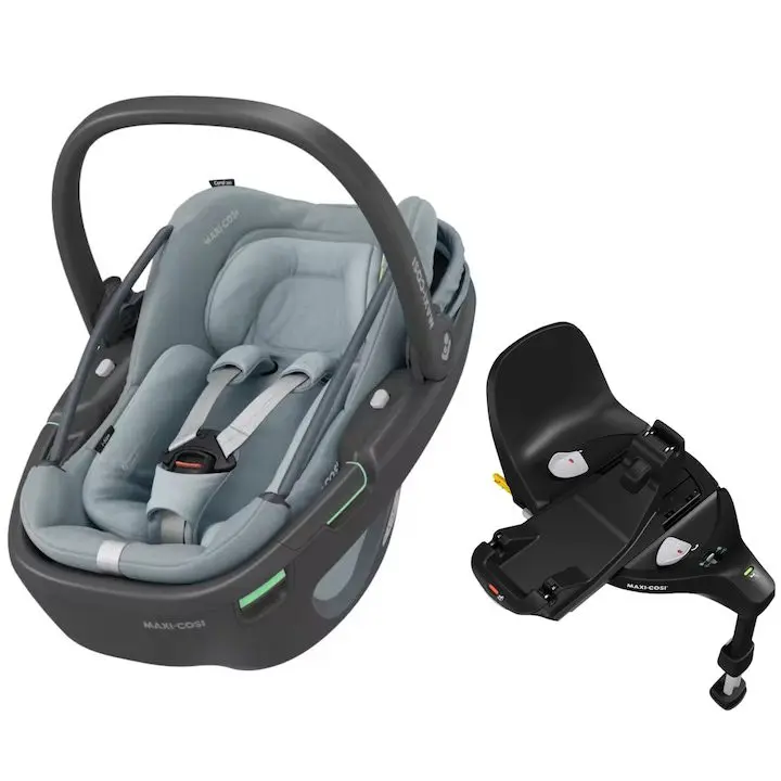 Пакет Maxi-Cosi Coral 360 I-Size Essential Grey, 40-75 см, с FAMILYFIX 360 PRO Car Base