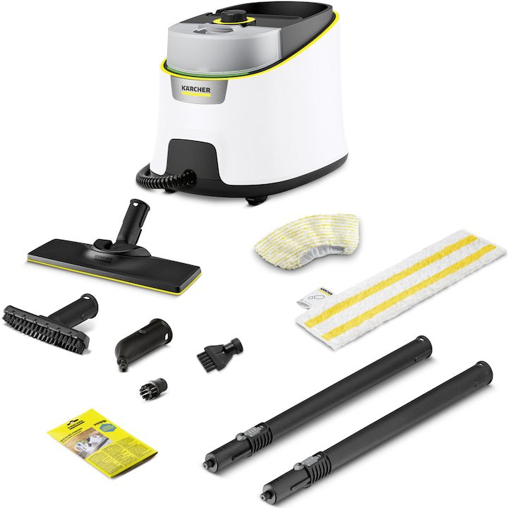 Парочистачки – Сравняваме Най-Добрите 🚿✨ Парочистачка Karcher SC 4 Deluxe, 1.513-460.0, 2000W, 3.5 бара, Загряване за 4 мин, Бял/Черен