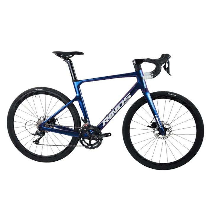 Шосеен велосипед RINOS Carbon Odin1.0, Shimano R3000, 53 см, Син