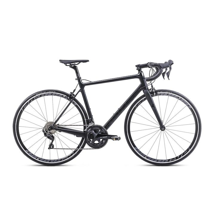 Шосеен велосипед Romet Hurricane CRD, 28 цола, карбон, черен, 7,6 кг