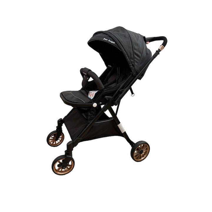 Перфектната Спортна Детска Количка: Как да Изберете Най-Доброто за Вашето Дете 🚼✨ Спортна количка, с обръщаща се дръжка, сгъваема и количка, T700 For Angel, черна