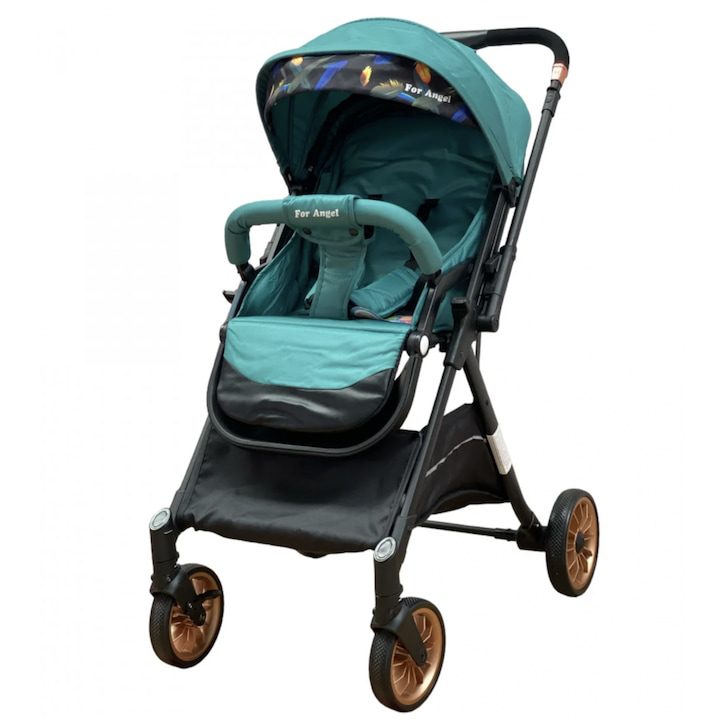 Перфектната Спортна Детска Количка: Как да Изберете Най-Доброто за Вашето Дете 🚼✨ Спортна количка, с обръщаща се дръжка, сгъваема и количка, T700 For Angel, Green