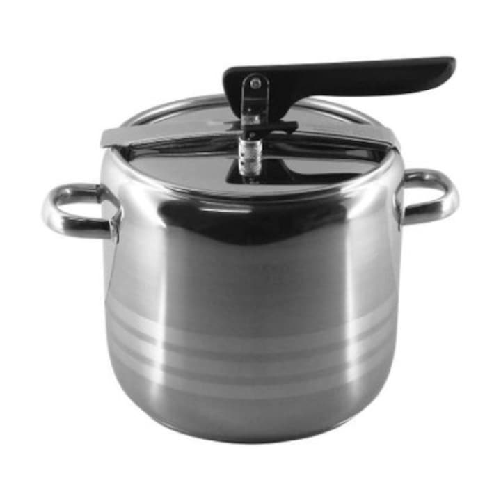 Тенджера Под Налягане – Бързо и Иновативно Готвене Тенджера под налягане Елеком ЕК-5350 ЕК - 8 А, Висококачествена стомана, Термично 3-слойно дъно, Иноксов капак, 7 л