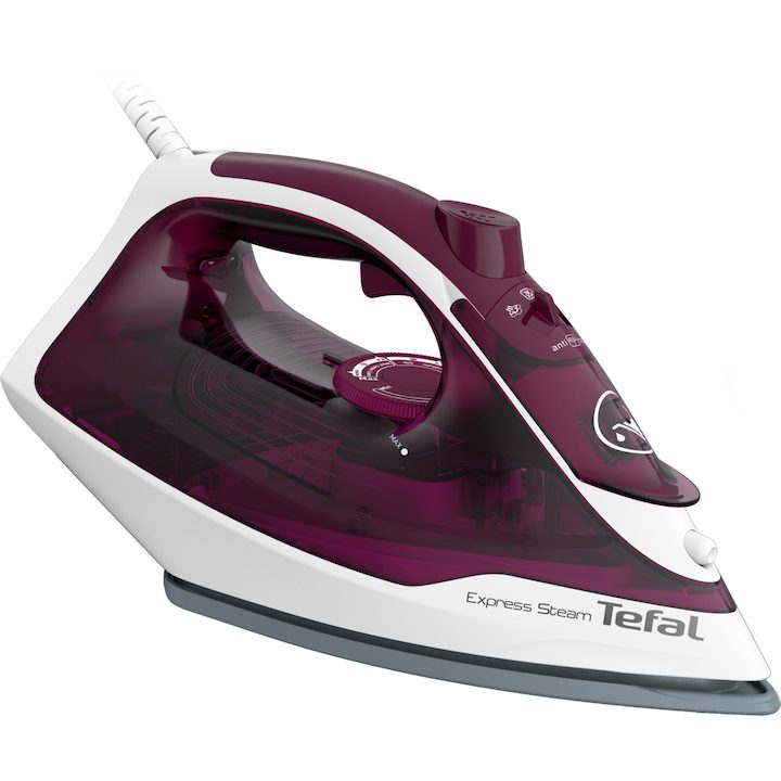 Ютии и Уреди за Гладене с Пара: Кои Препоръчваме Ние Ютия Tefal Express Steam FV2835E0, 2400W, Парна струя 160 гр/мин, Променлива пара 0-35 гр/мин, 270 мл