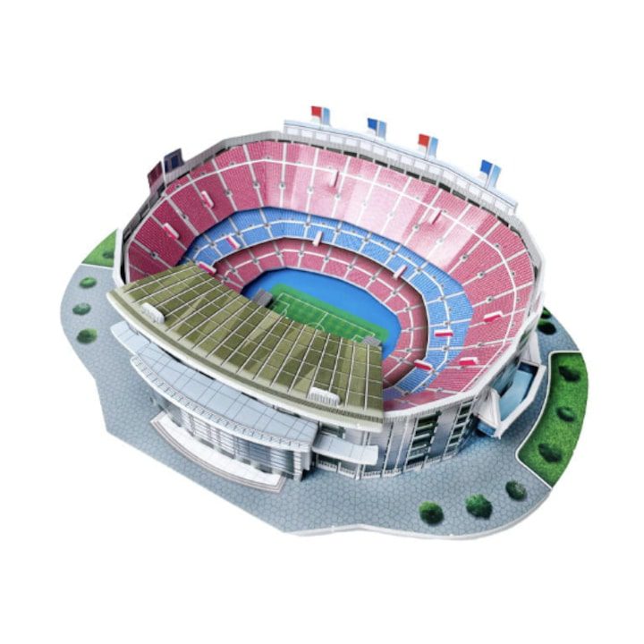 3D Пъзели: Вълнуващо пътешествие в свят на забавление и развитие 🎯 3D пъзел, Футболен стадион на Барселона, Камп Ноу 3D модел, 27 части