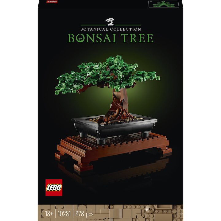 Конструктори LEGO – Магията на Конструкторите, Които Вдъхновяват Поколения LEGO® Icons Botanical - Дърво бонсай 10281, 878 части