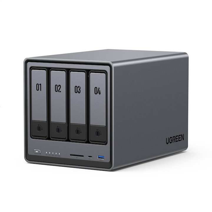 Какво е Network Attached Storage (NAS) и Как да Изберем Правилния Мрежово свързано устройство за съхранение UGREEN Network Attached Storage (NAS) DXP4800, 4-Bay intel N100 Diskless
