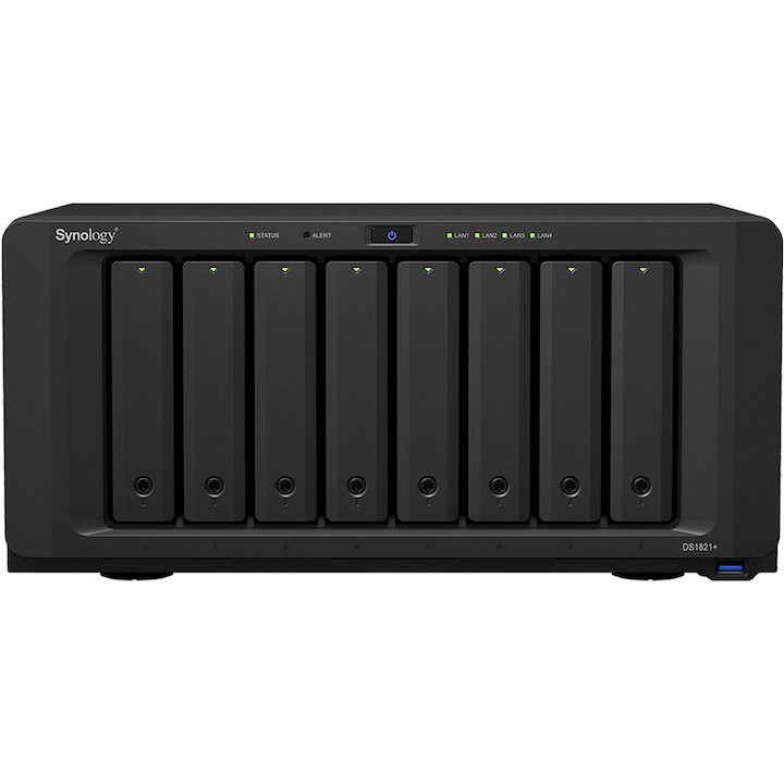 Какво е Network Attached Storage (NAS) и Как да Изберем Правилния Network Attached Storage Synology DS1821+ DiskStation с процесор AMD Ryzen V1500B 2.2GHz, 8-Bay, 4GB DDR4
