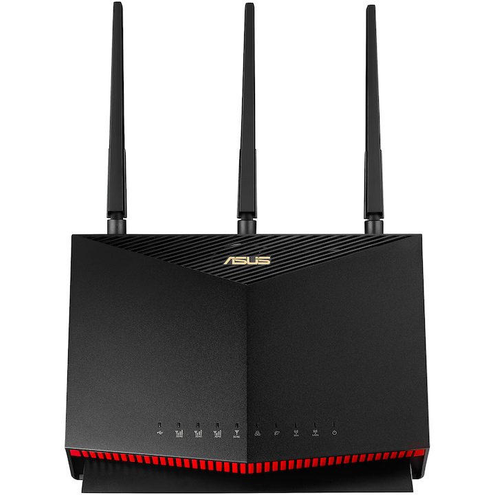 Безжични WiFi Рутери: Сравняваме Най-Добрите Рутер Wireless ASUS 4G-AC86U, AC2600, Dual-band, 4G LTE, MU-MIMO, AiProtection Pro, 3 антени Wi-Fi