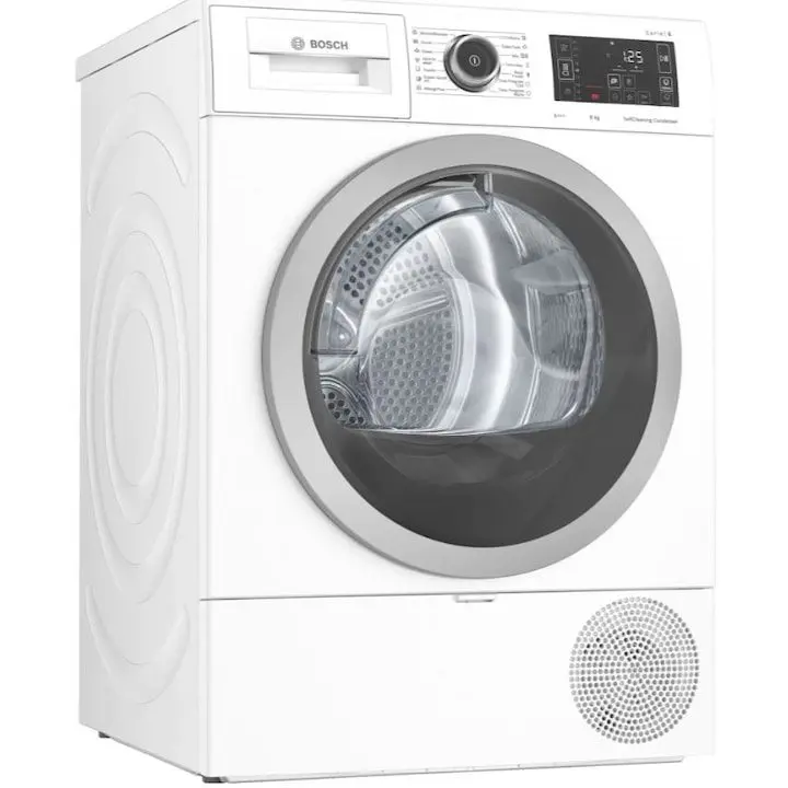 Сушилня Bosch WTW876LBY, Термопомпа, 8 кг, 15 програми, AutoDry Technology, SensitiveDrying System, Клас A+++, Бял