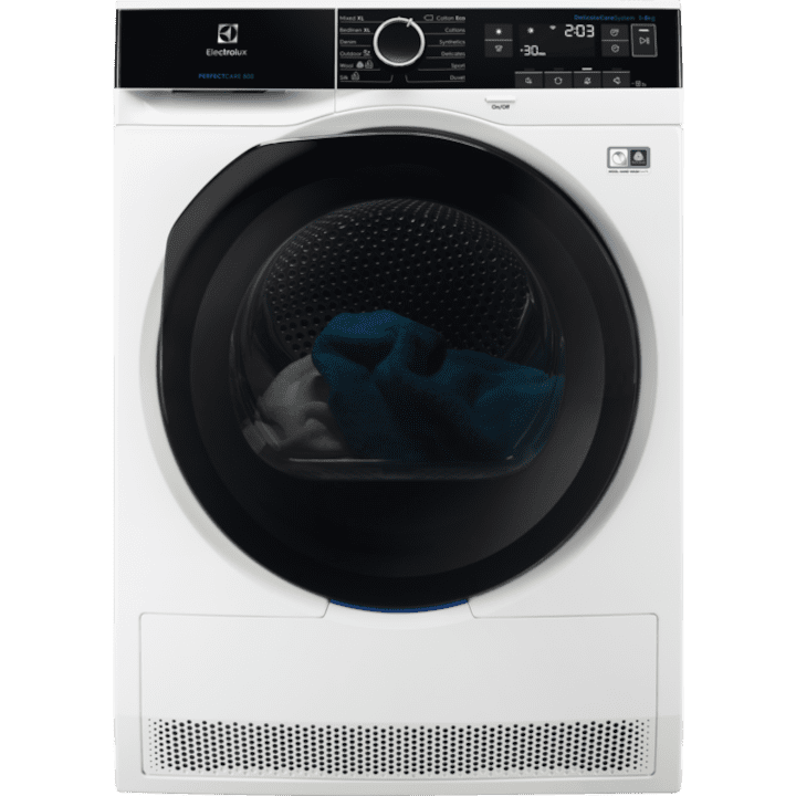 Сушилня Electrolux EW8H258B, PerfectCare800, 8 кг, Термопомпа, Бяла