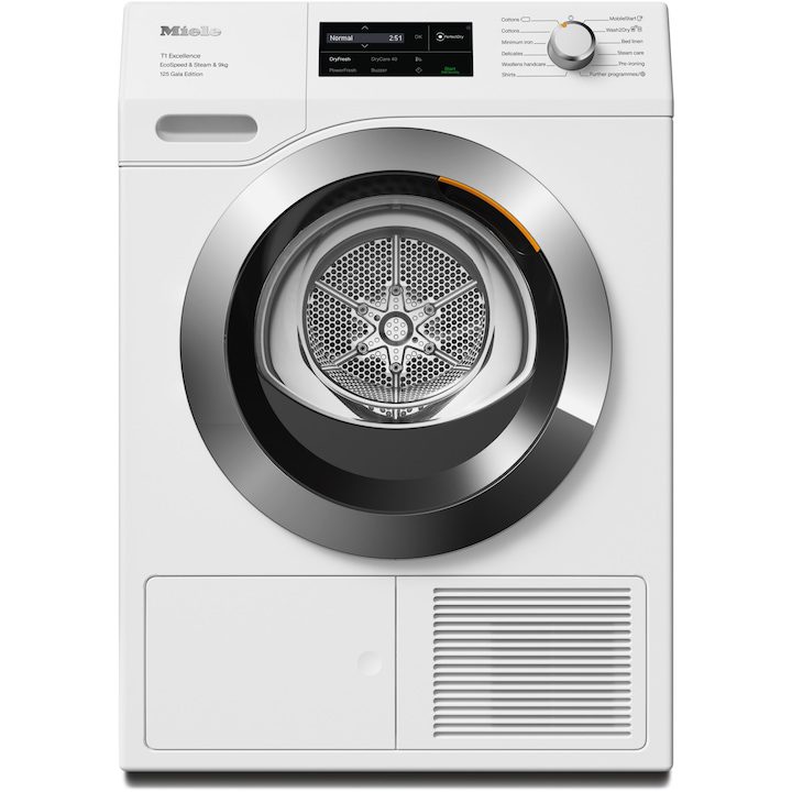 Сушилня Miele TEL 695 WP, Термопомпа, 9 кг, WiFI Conn@ct, Клас A+++, SteamFinish, EcoSpeed, FragranceDos, Бял
