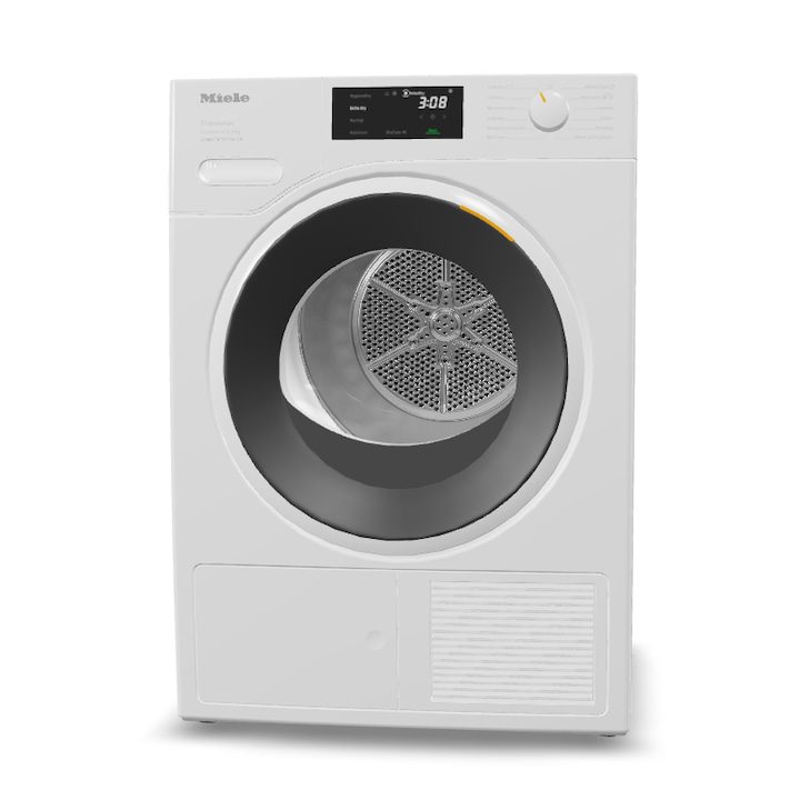 Сушилня Miele TSF763WP EU1 LW, EcoSpeed, 8 кг, DirectSensor, Голям дисплей, Енергиен клас A, GreenPerformance, EcoSpeed, Miele@home, Wash2Dry