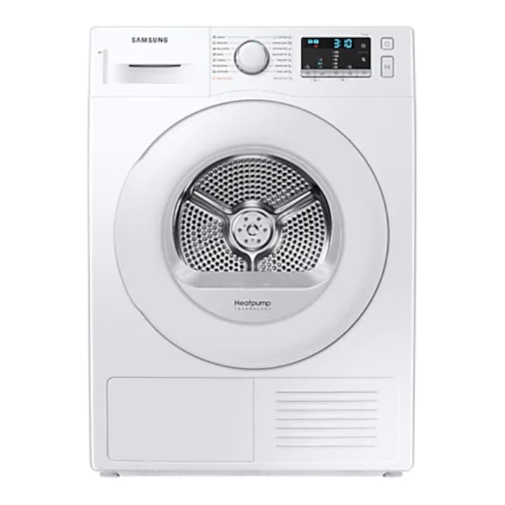 Сушилня Samsung DV80TA020TT/LE, Термопомпа, 8 кг, Клас A++, Quick Dry, Optimal Dry, Wrinkle Prevent, Smart Check, Бял
