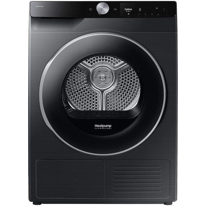 Сушилня Samsung DV90T6240LB/S7, Термопомпа, 9 кг, Клас A+++, Optimal Dry, Air Wash, Wifi SmartThings, AI Control, Черен