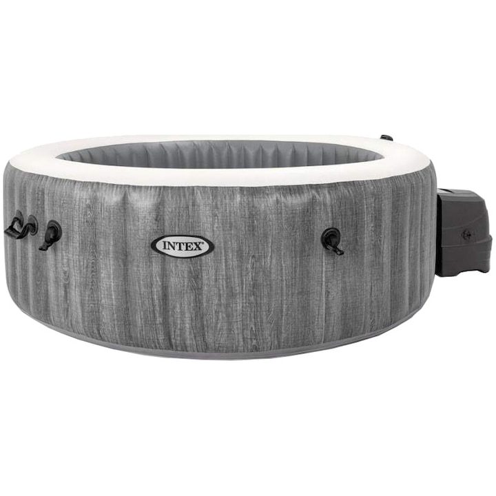 Джакузи – история, здравословни ползи и съвременни предимства 🌊✨ Джакузи Intex 28440 PureSpa™ GreyWood Deluxe, 4 места