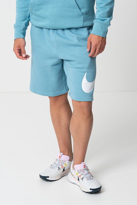 Къси Мъжки Панталони - Най-Добрата Колекция Nike, Бермуди с връзка и джобове, Светлосин