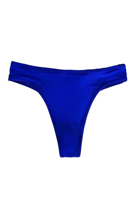 Дамски Бански с Висока Талия – Защо са Фаворит за Лято 2025 Дамски бикини Люк с висока талия и разкроена прашка, Син