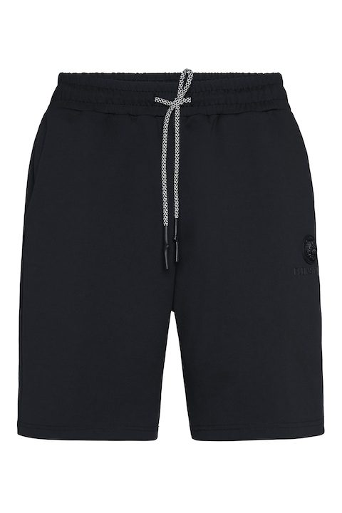 Къси Мъжки Панталони - Най-Добрата Колекция Plein Sport, Бермуди Technical Loose с връзка, Черен