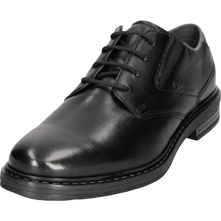 Мъжки обувки през 2025: комфорт и стил в един продукт Обувки Bugatti, класически, естествена кожа, черни