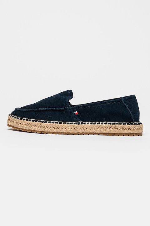 Мъжки мокасини: стил и удобство за всеки ден Tommy Hilfiger, Велурени еспадрили, Ултрамарин синьо