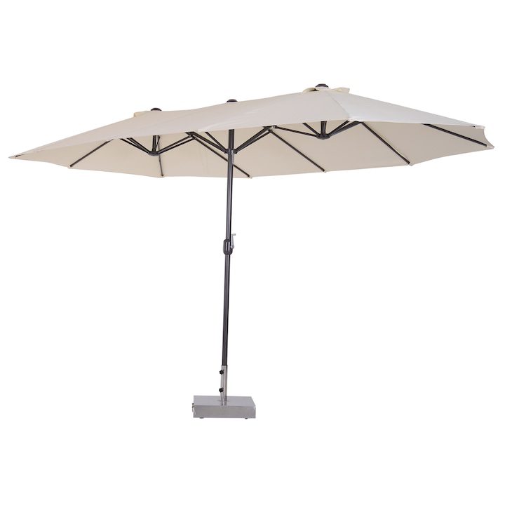 Идеални Градински Чадъри: Как да Изберем 🌞 Градински чадър Outsunny, UV защита, 460x270x240 см, Бежов