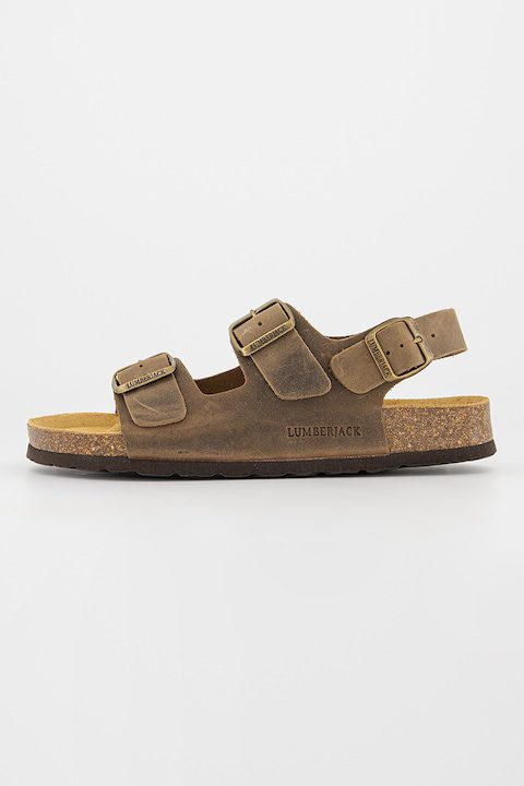 Мъжки сандали за лятото - подбрахме най-добрите Lumberjack, Кожени сандали с тока, Кафяв