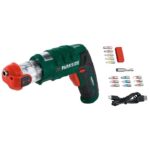 Акумулаторен винтоверт PARKSIDE® 4V Rapidfire 2.2 с включена батерия и зарядно- Анализ Акумулаторен винтоверт с включена батерия и зарядно PARKSIDE® 4V "Rapidfire 2.2" с включени сменяеми глави - Мощност и универсалност в едно устройство