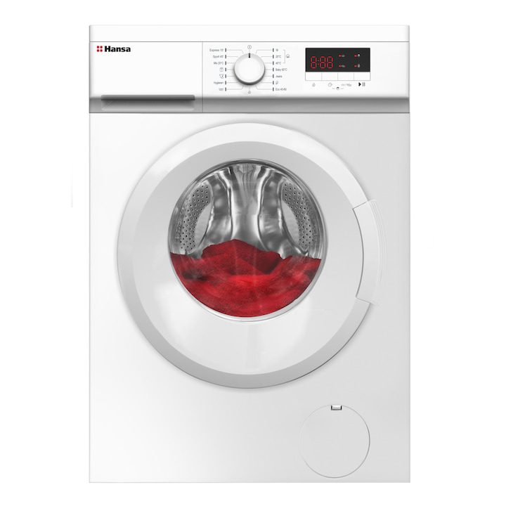 Пералня HANSA WHN712D1W, 7 kg., 1200rpm, бял, бюджетна пералня, евтина пералня