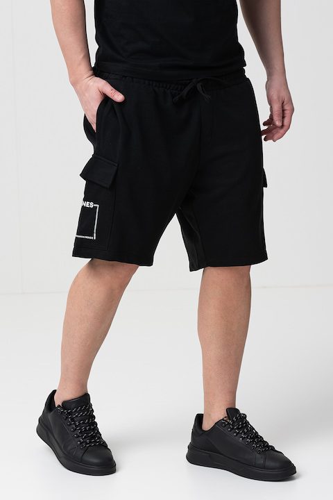 Къси Мъжки Панталони - Най-Добрата Колекция Jack & Jones, Карго бермуди Kane плюс размер, Черен