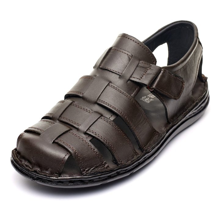 Мъжки сандали за лятото - подбрахме най-добрите Мъжки кожени сандали 670004, Кафяв