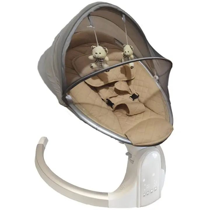 Електрически бебешки люлки: Умни решения за спокойствие и удобство при отглеждането на бебето Бебешка люлка със защитна мрежа, електрическа, подвижен капак, цифров панел, Blue-Tooth връзка, дистанционно управление, играчки и мелодии, CLD Care Love Devotion