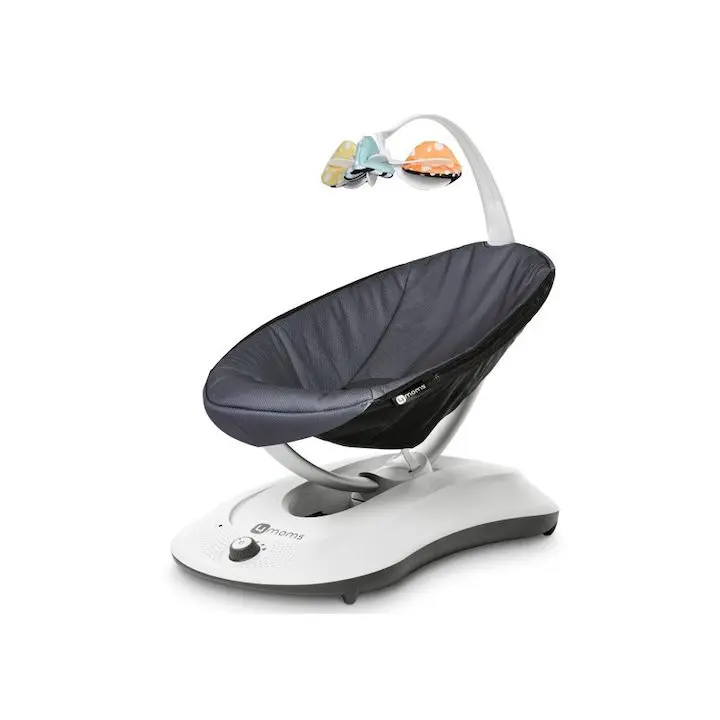 Електрически бебешки люлки: Умни решения за спокойствие и удобство при отглеждането на бебето Електрическа люлка 4Moms RockaRoo Dark Grey Mesh