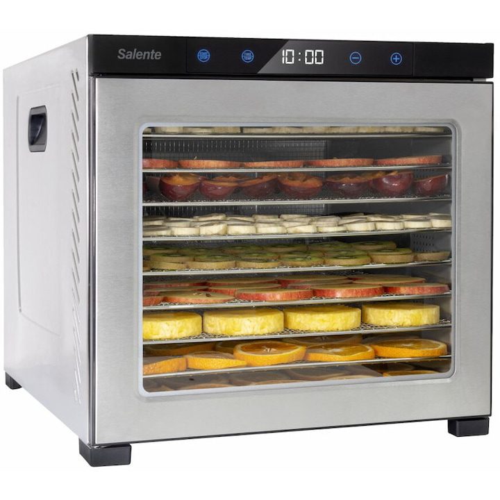 Дехидратор и сушилня за плодове и зеленчуци, Salente QuickDry, 1100 W, 35-77°C, LCD