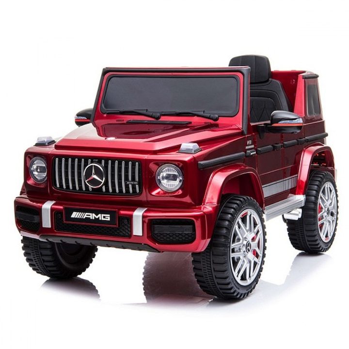 Детски електрически коли: Избор, безопасност и радост от играта 🚗🔋 Детски електрически джип Mercedes G63 AMG Facelift, 12V, Червен
