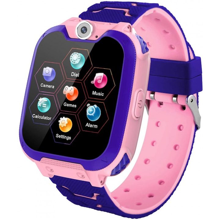 Детски Смарт Часовници: Как Работят и Какво е Важно да Знаете Детски смарт часовник Q19 със сим карта, камера, водоустойчив, LBS Tracking, Лилав